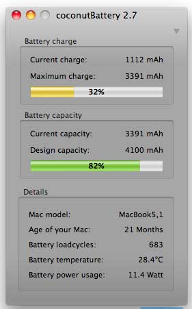 coconutBattery Mac